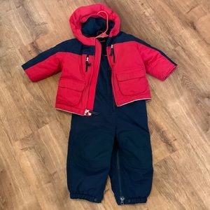 Lands’end 12-18 month toddler snowsuit - Jacket & Snowpants
